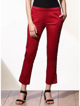 Lakshita - Red Relaxed Fit Pant for Women