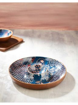 Fabindia - Blue Parthiv Mango Wood Chip N Dip