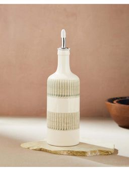 Fabindia - Off White Vyom Ceramic Oil Pourer
