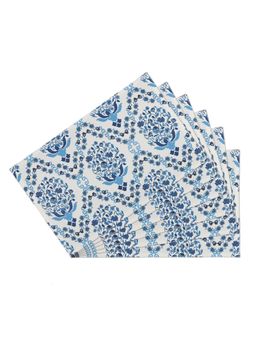 India Circus by Krsnaa Mehta - White Spring Bloom Table Mats (Pack of 6)