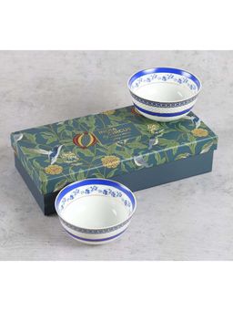 India Circus by Krsnaa Mehta - White Oceanic Opulence Katoris (Pack of 2)