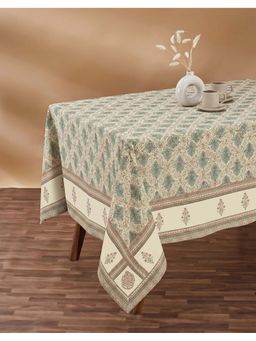 Fabindia - Green Vasant Printed Cotton Table Cover
