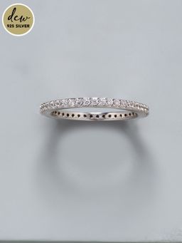 Pipa Bella by Nykaa Fashion - Dew by PB Sterling Silver Cubic Zirconia Svelte Ring