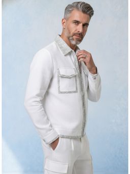 Bubber Couture - White Helix Bomber