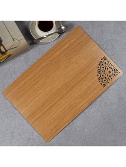 HomeTown - Reversible Dark Wenge Engineered Wood Placemat in Multi-Color (Set of 2)