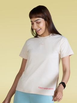 Kica - Cotton Everyday Top With High Side Slits For Walking