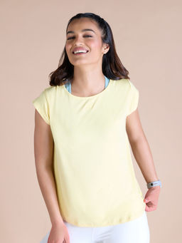 Kica - Cotton Yoga Top With Back Keyhole