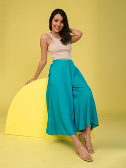 Elleven - Eleven Blue Flared Culottes