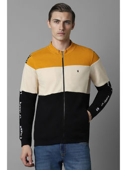Louis Philippe - Men Multi-Color Colorblock High Neck Sweatshirt
