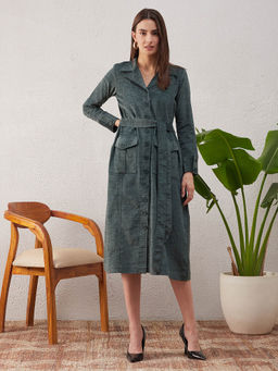 STADO - Bottle Green Midi Dress