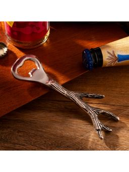 Gibox - Fawn Beer Antique Wine Beer Bottle Opener Tool Silver Polished bar Accessory (Pack of 2)