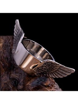 Gibox - Broken Wing Wine Coaster Ice Bucket Shampane Wine Beer Decor with Stand Holder Metallic