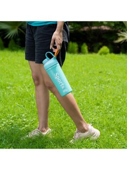 Gibox - Steel Sipper Bottle 800ml Vacuum Insulated Double Wall 100% Leak Proof Flask with Silicon Lid