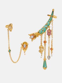 Shaya by CaratLane - 925 Silver Sagai Shor Mismatch Ear Cuffs (Pack Of 2)