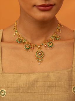 Shaya by CaratLane - 925 Silver Shaadi Shringar Gold Plated Necklace