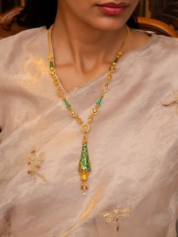 Shaya by CaratLane - 925 Silver Sagai Shor Multi-Color Necklace