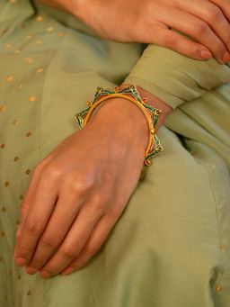 Shaya by CaratLane - 925 Silver Shaya by CaratLane Mehendi Masti Gold Plated Kada