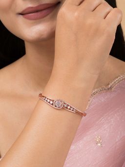 Teejh - Celestial Chetna Cz Stones Rose Gold Bracelet