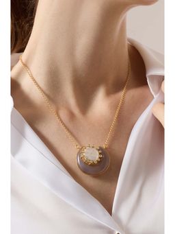 Joules By Radhika - Ayelith Gold Plated Stone Studded Necklace