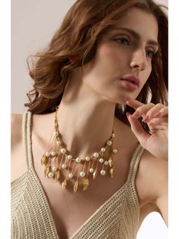 Joules By Radhika - Olyssa Gold Plated Pearl Necklace