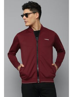 Louis Philippe - Solid Maroon Sweatshirt for Men