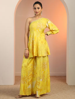 Libas - Women Yellow Floral Co-ord (Set of 2)