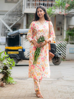 Suta - Women Multi-Color Floral Co-ord (Set of 2)