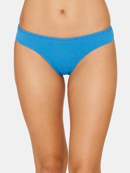 Zivame - Low Rise Zero Coverage Thong - French Blue