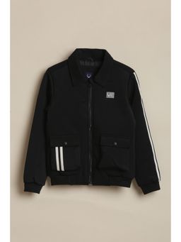 Allen Solly - Boys Black Solid Jacket