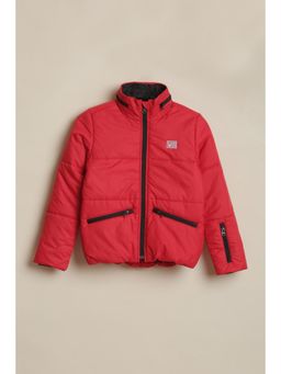 Allen Solly - Boys Red Solid Jacket