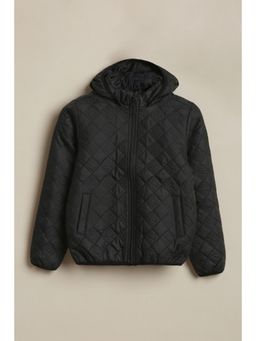 Allen Solly - Boys Black Textured Jacket