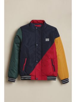 Allen Solly - Boys Navy Patterned Jacket