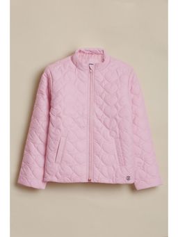 Allen Solly - Girls Pink Textured Jacket