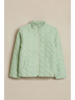 Allen Solly - Girls Green Textured Jacket