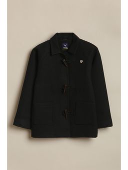 Allen Solly - Girls Black Solid Jacket