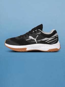 Puma - Unisex Black Varion V2 Wide Fit Badminton Shoes