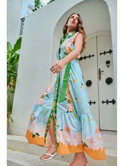 NOIB - Vega Maxi Dress - Azure