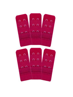 Inner Sense - Pink Hook and Eye Bra Extenders (Pack of 6)