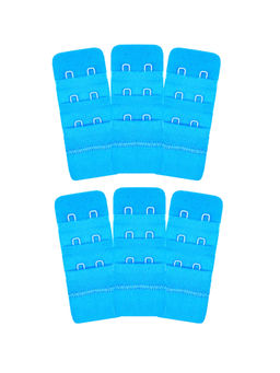 Inner Sense - Blue Hook and Eye Bra Extenders (Pack of 6)