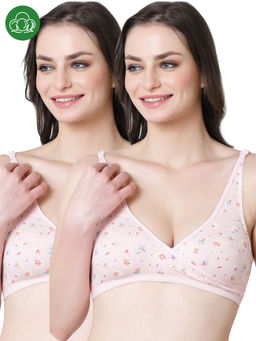 Inner Sense - Organic Cotton Antimicrobial Sleeping-Feeding Bra (Pack of 2)