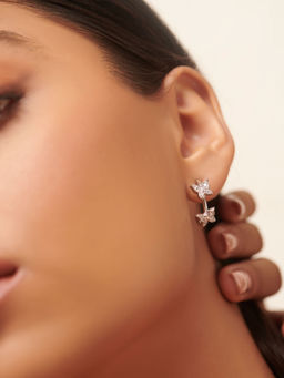 Shaya by CaratLane - Fluttering Wings Butterfly Earrings in 925 Silver