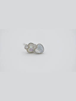 Miora - Silver Cz Heart Earrings