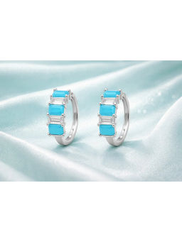 Miora - Blue Zircon Baali Earrings