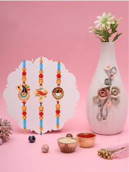 AAPNO RAJASTHAN - Traditional Rakhi Set With Vase
