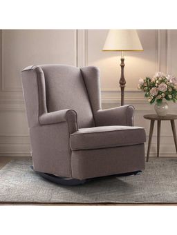 HomeTown - Faith Fabric Rocking Chair in Brown Colour