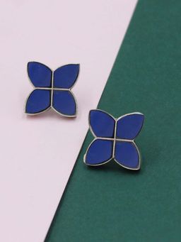 SANGEETA BOOCHRA JAIPUR - Blue Silver Stud Earring