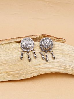 SANGEETA BOOCHRA JAIPUR - Handcrafted Oxidized Silver Earring