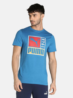 Puma - Graphic Tee Vi Men Blue T-shirt