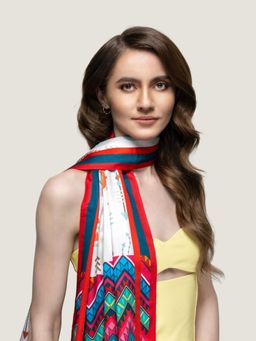 Waraq - Aztec Multi Colour Scarf