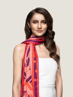 Waraq - Aztec Dusty Rose Scarf